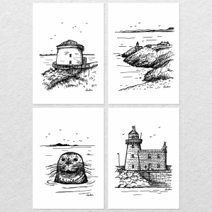 'Howth collection' greeting cards - set of 4